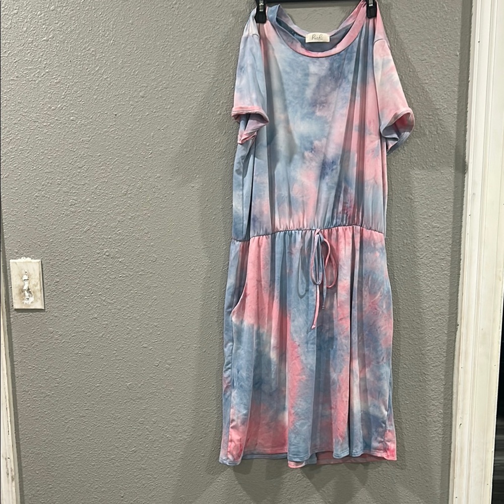 Tie-Dye Casual Dress